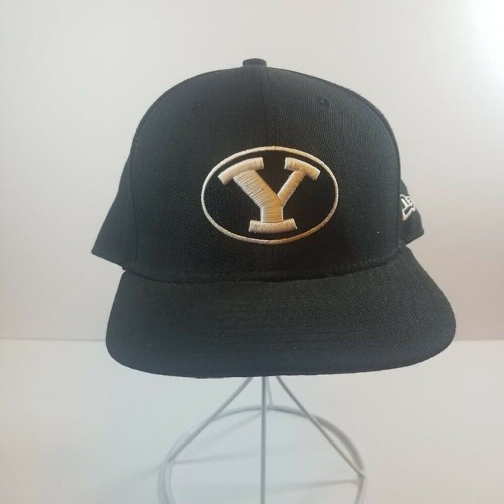 New Era Unisex 7 3/8 Black White 59Fifty BYU Collegiate Licensed Cap